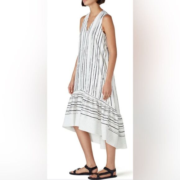 Phillip Lim High-Low Painted Dress Size 0 - Picture 2 of 6